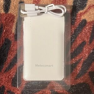 White Portable Charger